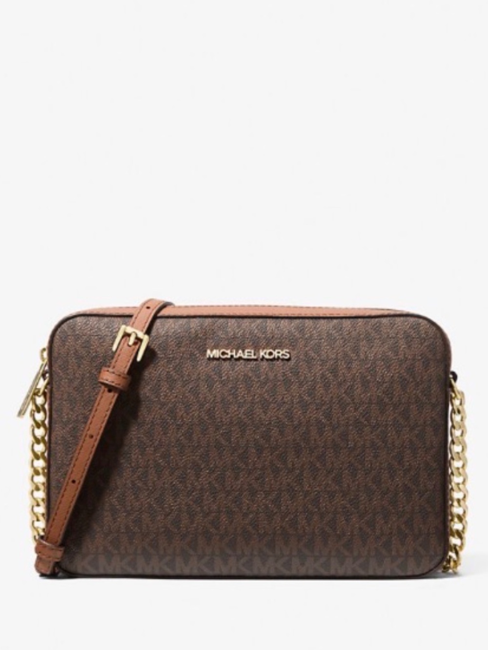 ⭐️Michael Kors Jet Set Large Printed Logo Crossbody Bag
